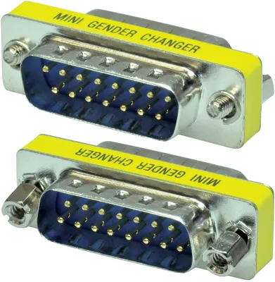 Mini Gender Changer 15-pin, han/han