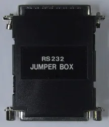 RS232 Jumper Box 25-pin han/hun