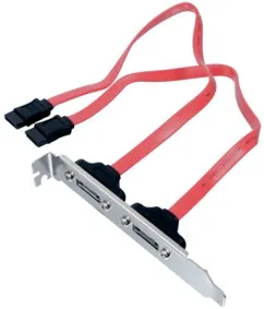 S-ATA SLOT-skinne med 2xS-ATA CONNECTION