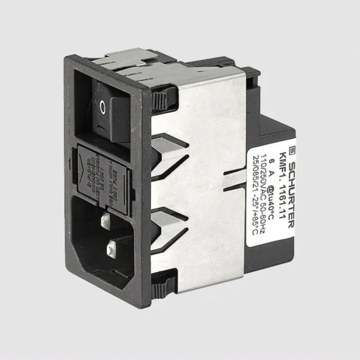 Line Filter IEC Plug Switch Fuse KMF 6A