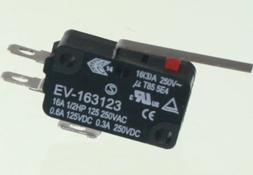 Microswitch Lever 250V 16A 400gf