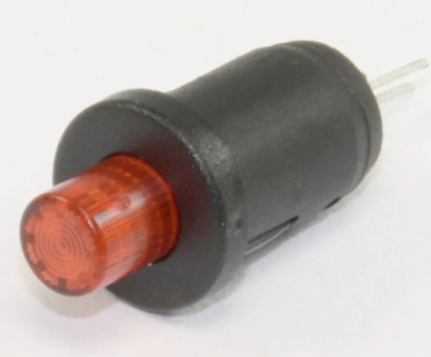 Trykafbryder 1-pol ON/OFF LED Red
