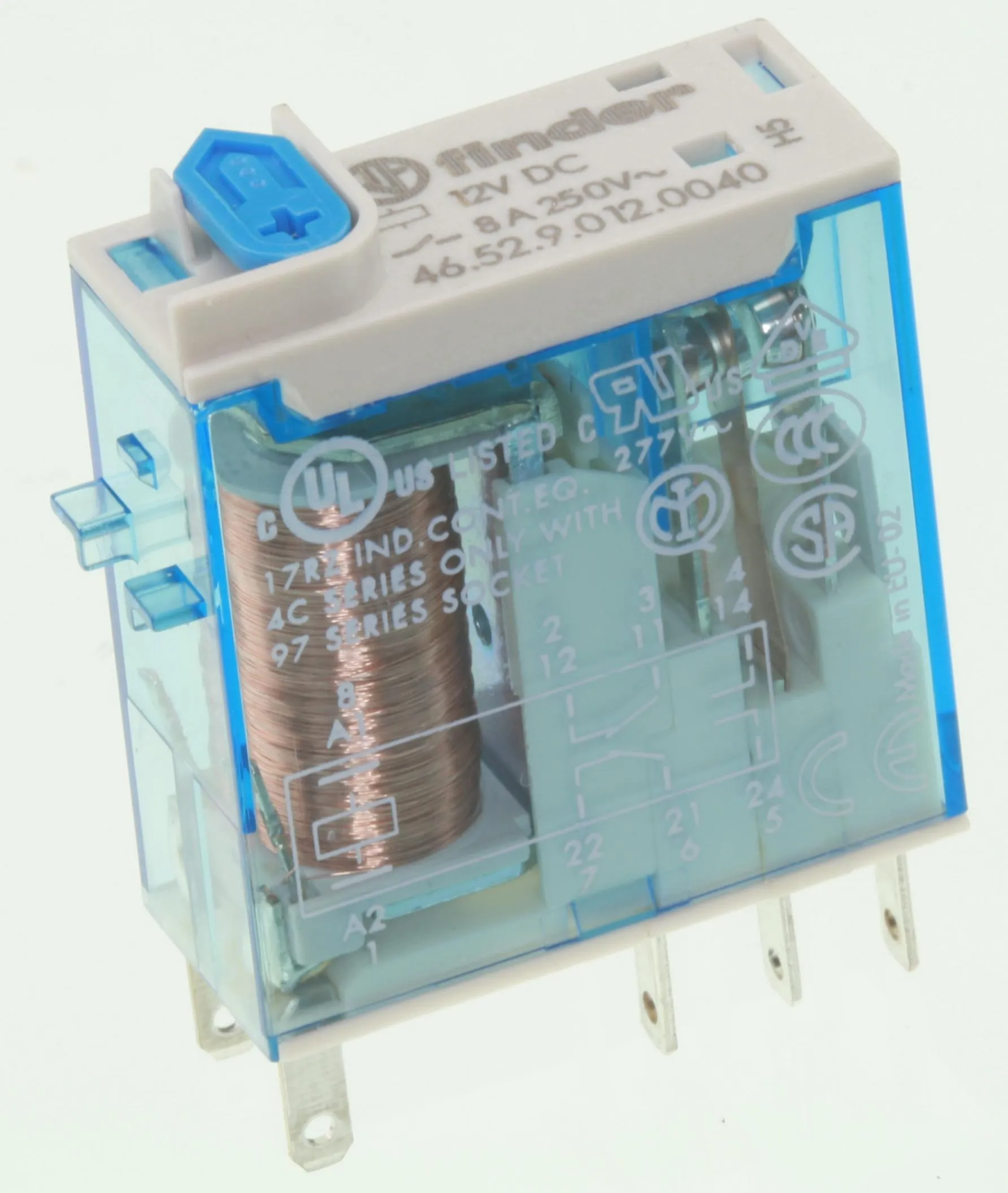 Finder Relæ 12VDC/500mW/300R