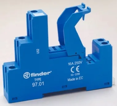DIN Rail Socket for Series 46, 97.01/1 skifte