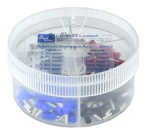 End Sleeves Insulated 0,5-2,5mm² 400 Stk