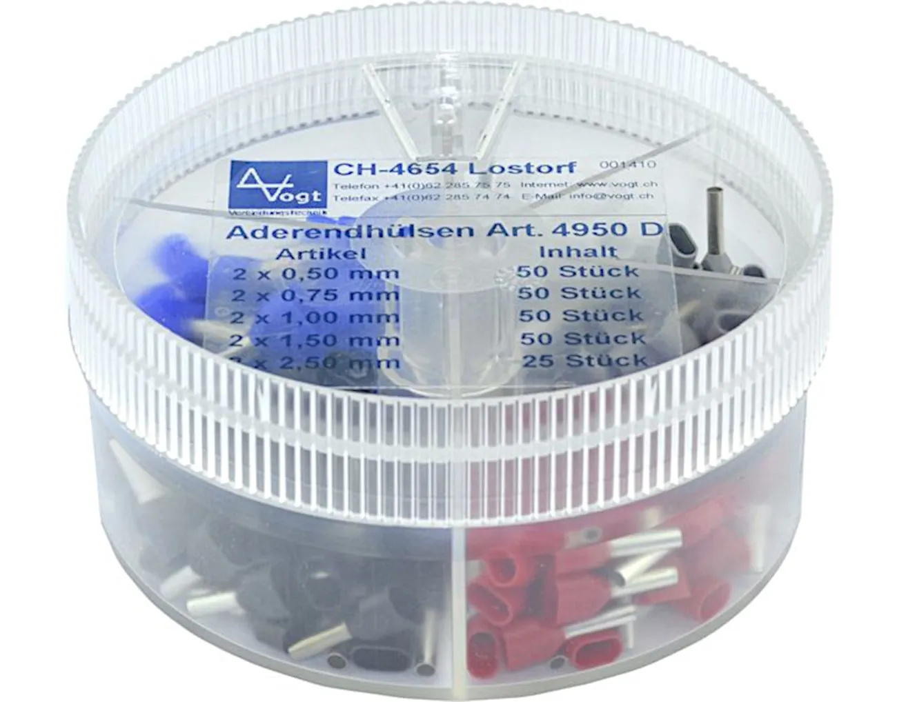 Twin End Sleeves Insulated 0,5-2,5mm² 225 stk