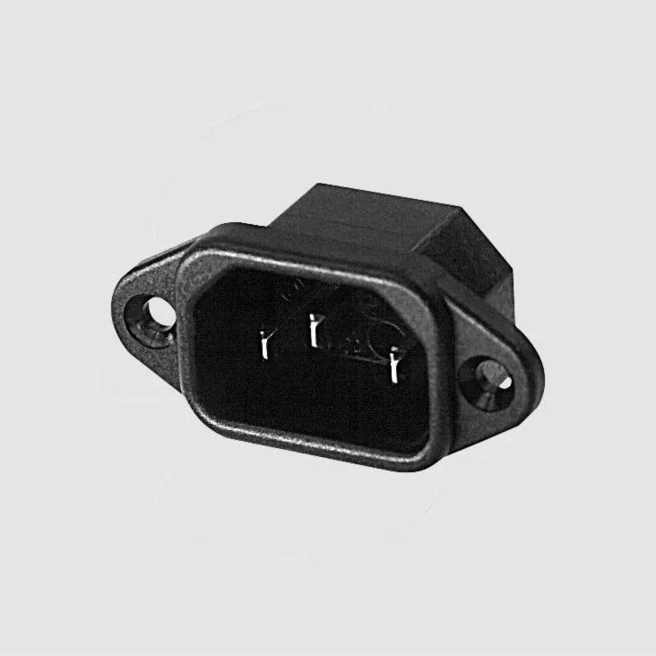 IEC C14 Power Connector, Spacing=40mm 6,3mm.