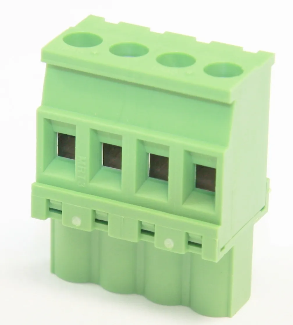 Terminal Block 320V 4-Pole Green