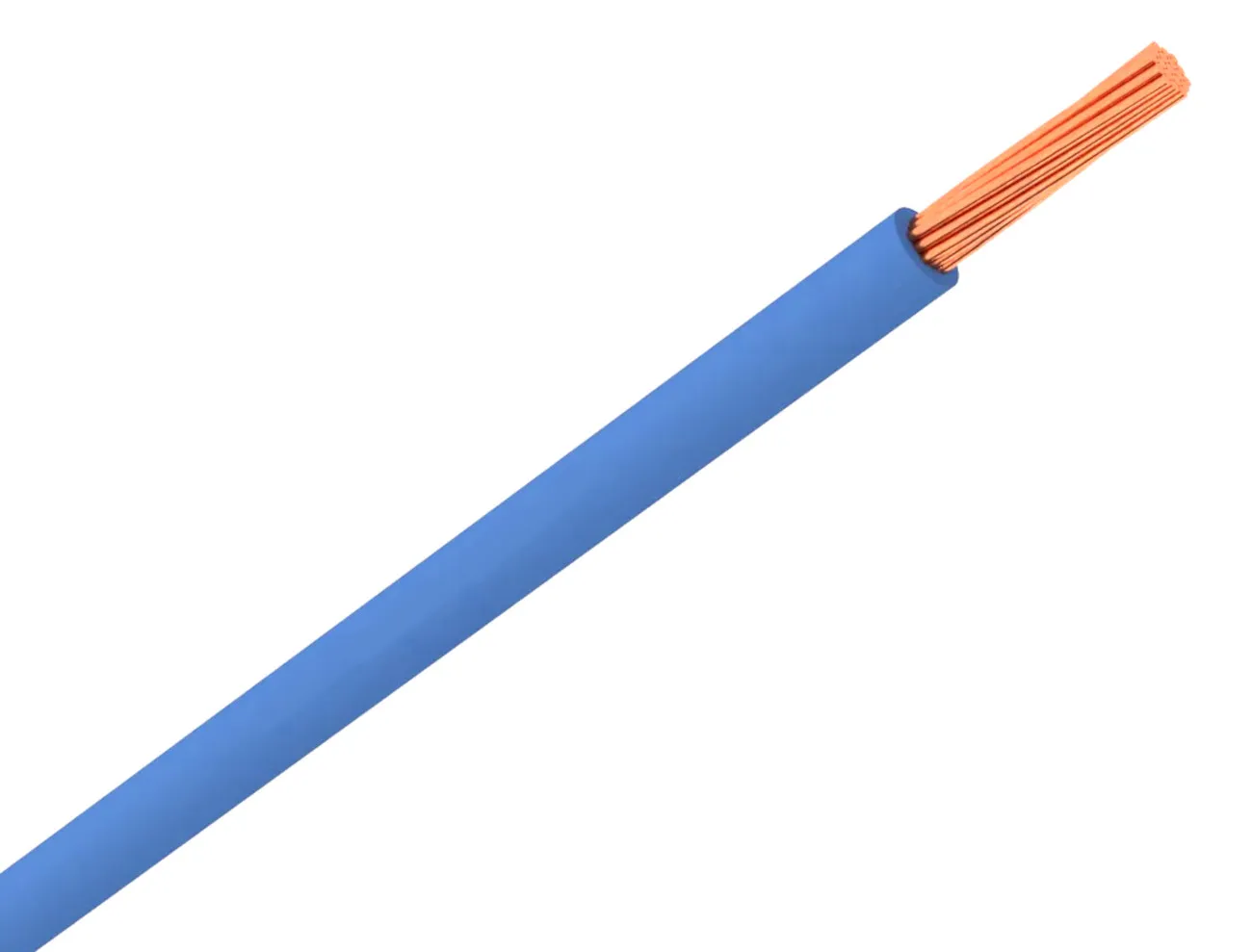PVC-ledning H07V-K 1,5mm² Mørk Blå