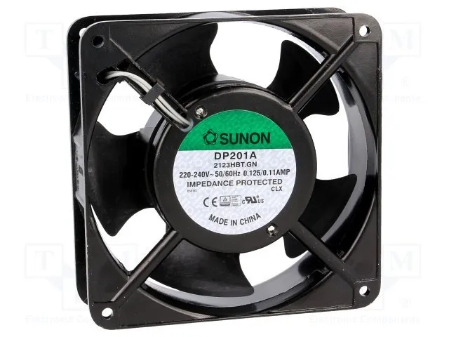 Fan 230V 120x38 B T 148m³/h 45dBA 20W