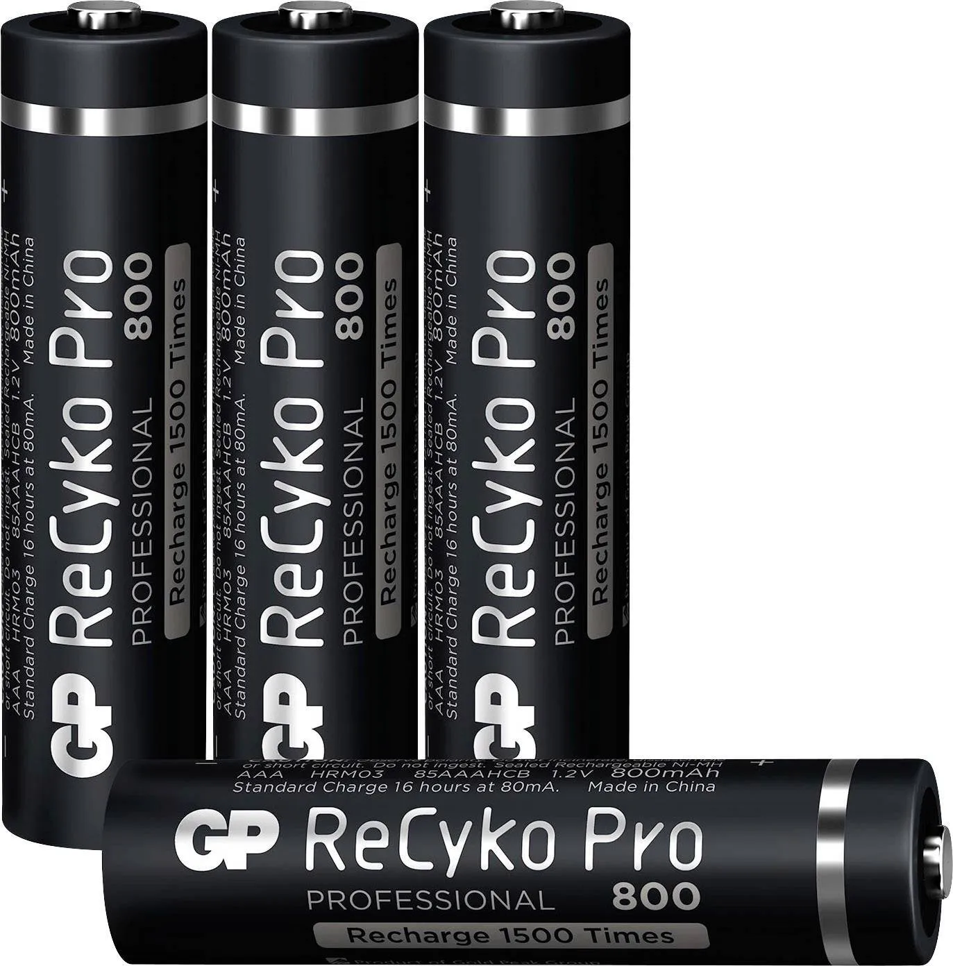 GP ReCyko+Pro, AAA, NiMH, 800mAh, 4 stk