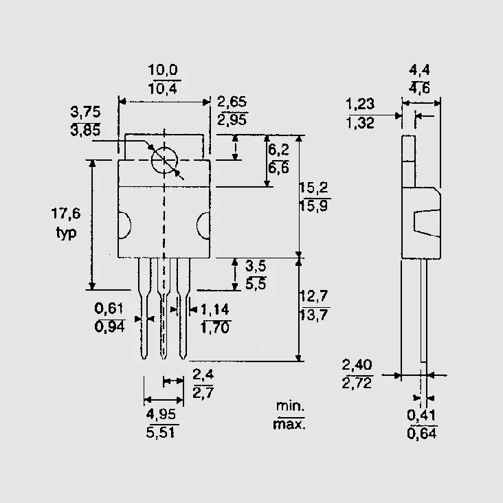 N-Ch+Z-Dio 600V 7A 125W 0,95R TO220