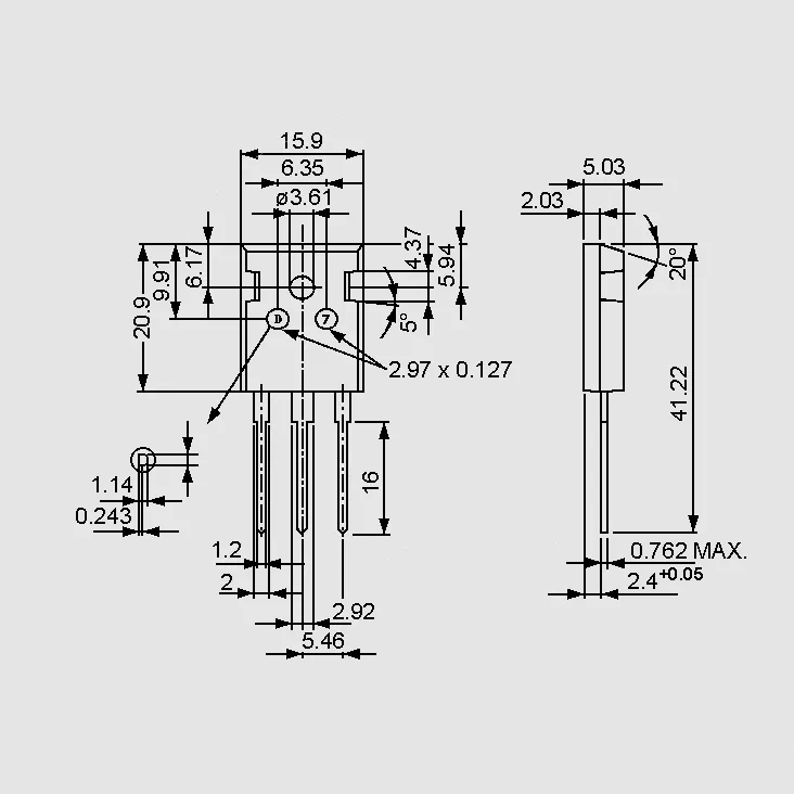 N-Ch 800V 11A 156W 0,45R TO247