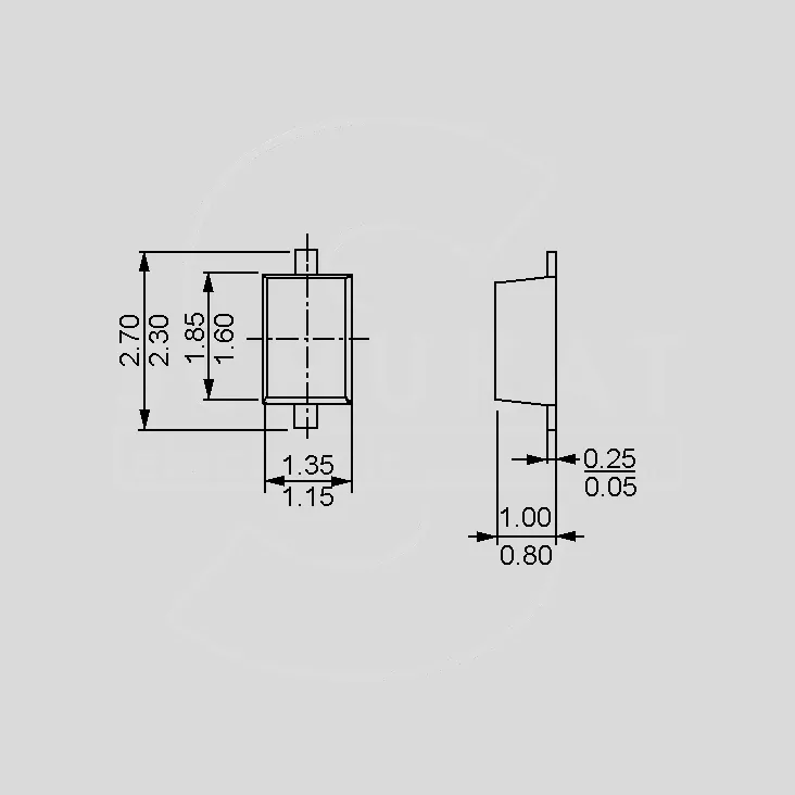 SMD Si-Diode 250V 200mA SOD323F