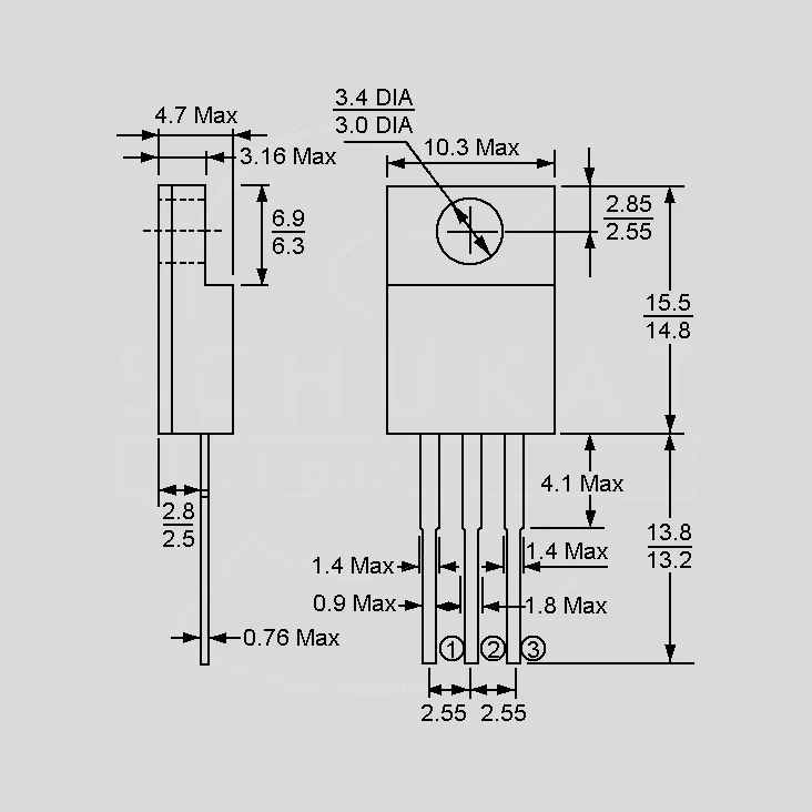 Schottky 100V 10A(2x5) ITO220AB
