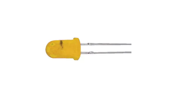 BLINKENDE LED 200mcd 2,4Hz. 160° 5mm GUL