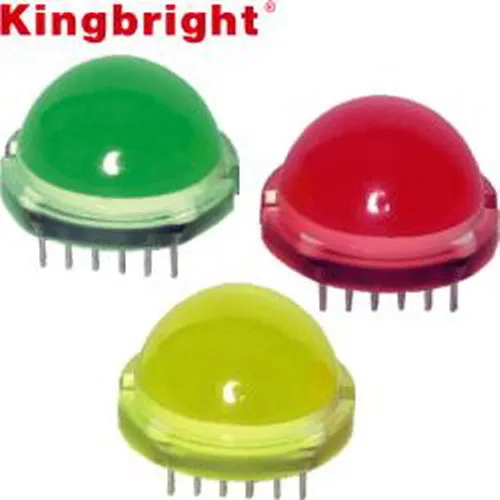 LED Diffuse Green 24mcd 20mm DIP12