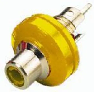 Phonobøsning gul
