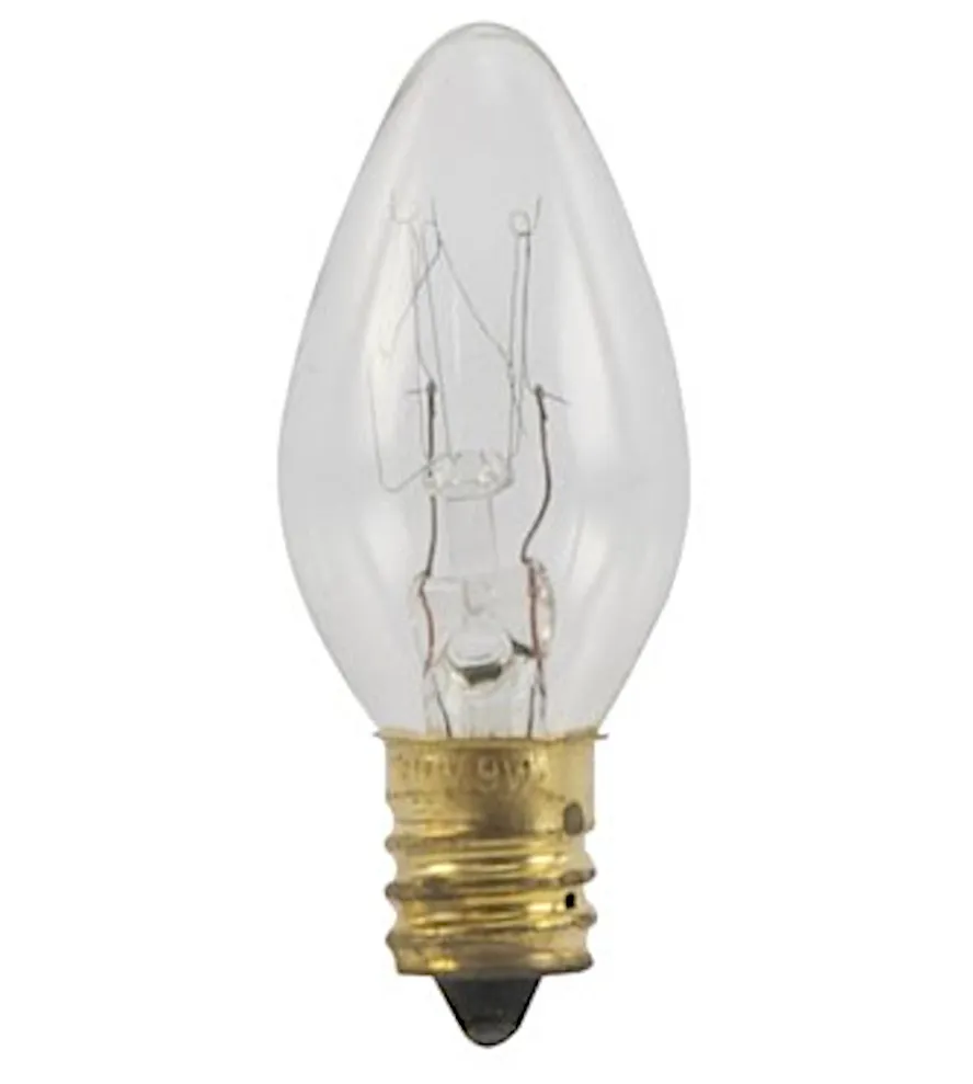 230V/9W E-12 Kertelampe Ø=22x52mm.