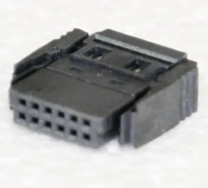 12 way type B IDC socket w/clip,1.27mm