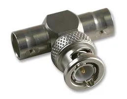 Adapter BNC Han - 2 x BNC hun T-stykke