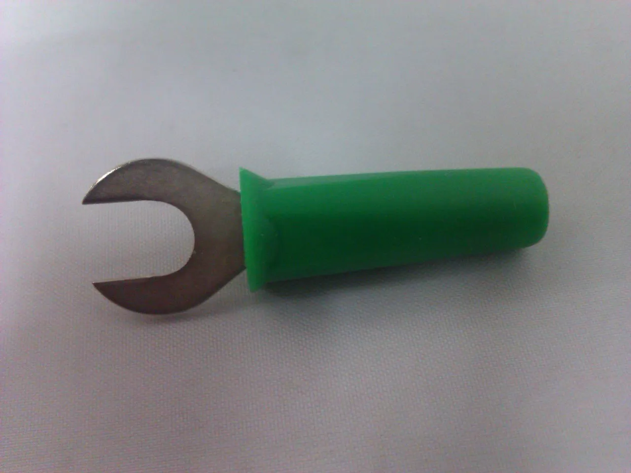 Grøn Spadestik-adaptor 4mm
