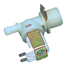 Magnetventil, enkelt 12mm, 180 grader, 230VAC