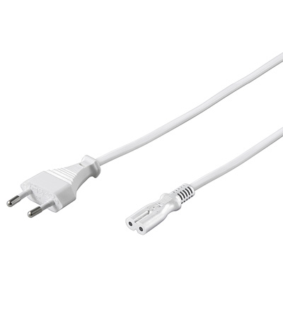 Euro Cable 5m. 8-tal-stik, hvid