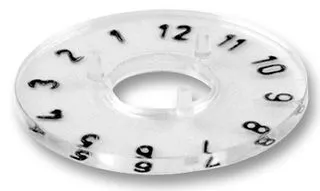 Talskive for 21mm. knap 0-9 Ø=35mm.