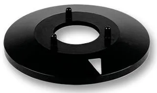 Pilskive Blank for 21mm. knap, sort. Ø=35mm.
