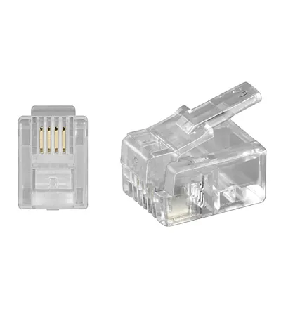 6P4C RJ11 Modular Plug for RUND kabel