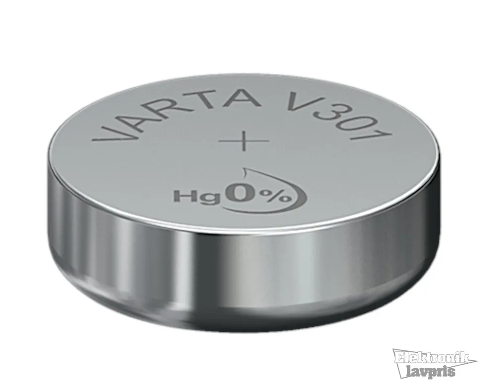 SR43 11,6x4,2mm. 115mAh 1,55V V301 V386