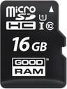 MicroSDHC + adapter, Class 10 UHS-I, 16GB