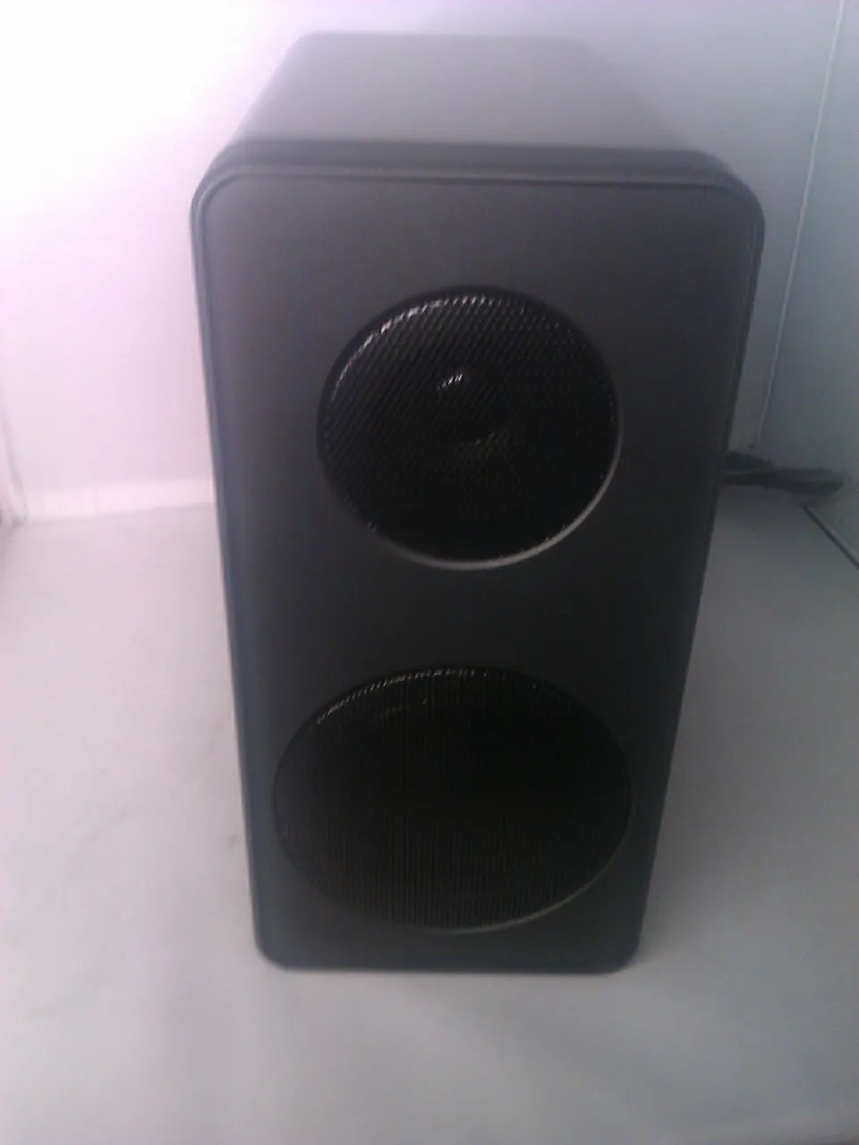 Mini højttaler, 20W, sort pianolak
