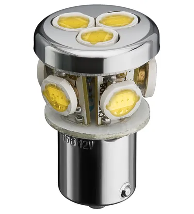 LED S BA15s white cluster 24mm