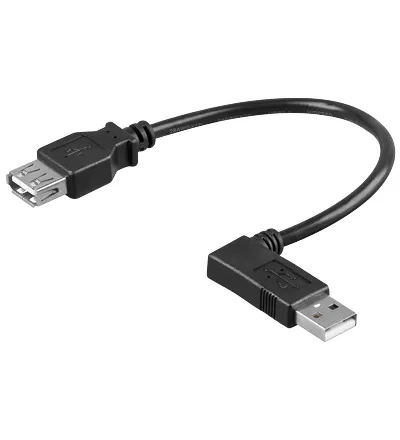 USB forlænger venstre-vinklet 15cm