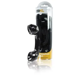 Retro telephone hand set black