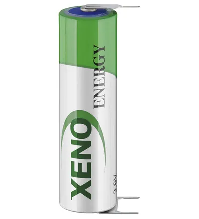 A 16,8x50,7mm. 3,6V 3400mAh. med printben