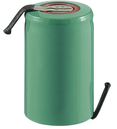 4/5SubC 23,0x34,0mm. 2200mAh NIMH med loddeflige