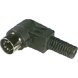 DIN Han 5-pol 180¤ Plast Vinkel