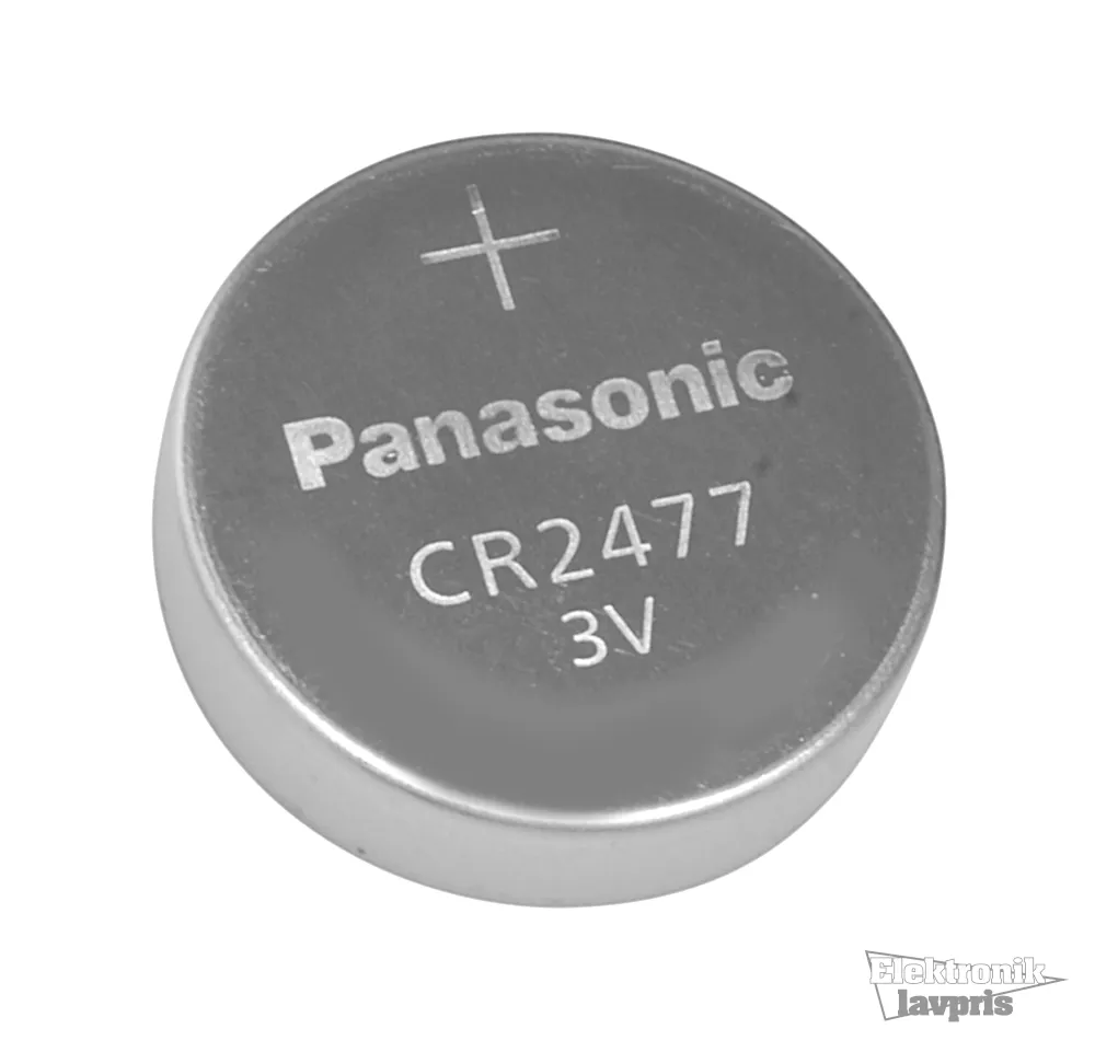 Lithium knapbatteri 24,5 x 7,7mm. 3V, 1000mAh