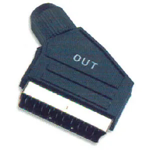DIN 6P Hun / Scart han adapter OUT