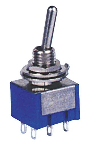 Toggle Switch 1-pol ON-ON-(ON) for print (NB:6ben)