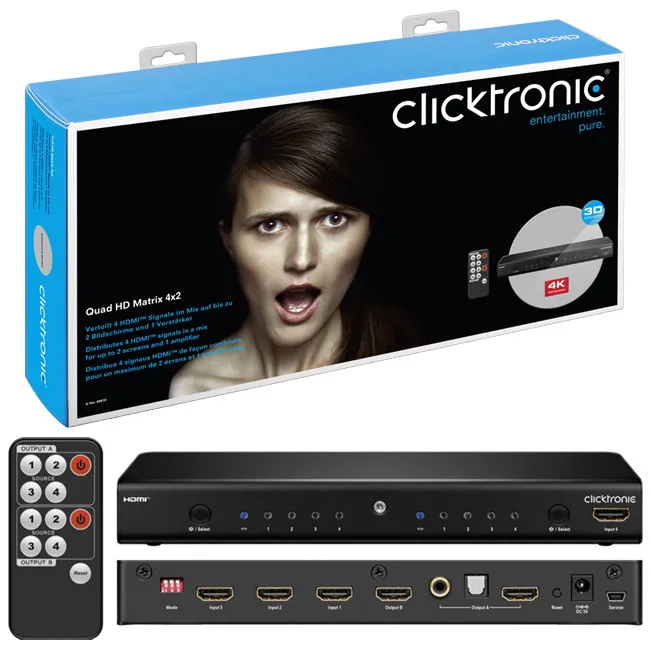 Ultra HD 4x2 matrix splitter