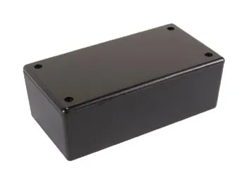 ABS plastkabinet - Sort (130x70x45mm)