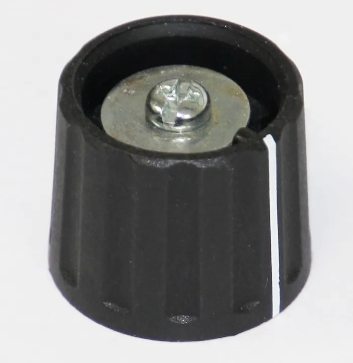 Knap 21/4mm, Mat SORT MED STREG