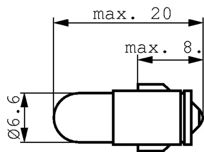 Signal-glødepære BA7s 14 VAC/DC 100 mA, 7120 00 014 100