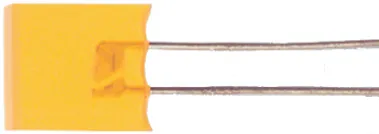 LED Gul rektangulær 2.5 x 7.1 mm.