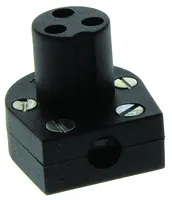 BULGIN 3-PIN FEMALE SOCKET RIGHT ANGLE, FREE