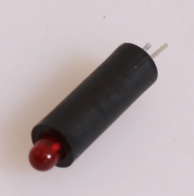 LED-Spacer 13mm/3mm MED RØD LED Pose med 100 stk.